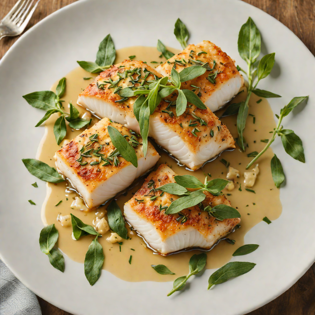 Baked New England Cod with Brown Butter and Sage