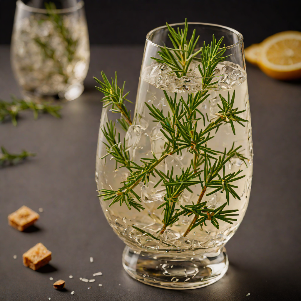 Rosemary-Infused Vodka Sparkler