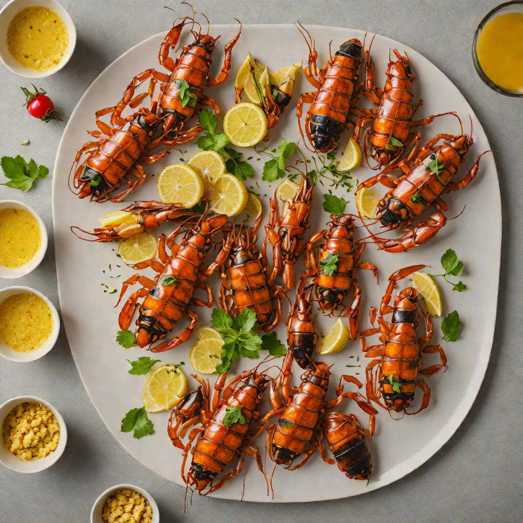 Barbecued Moreton Bay Bugs with Garlic and Chili Butter