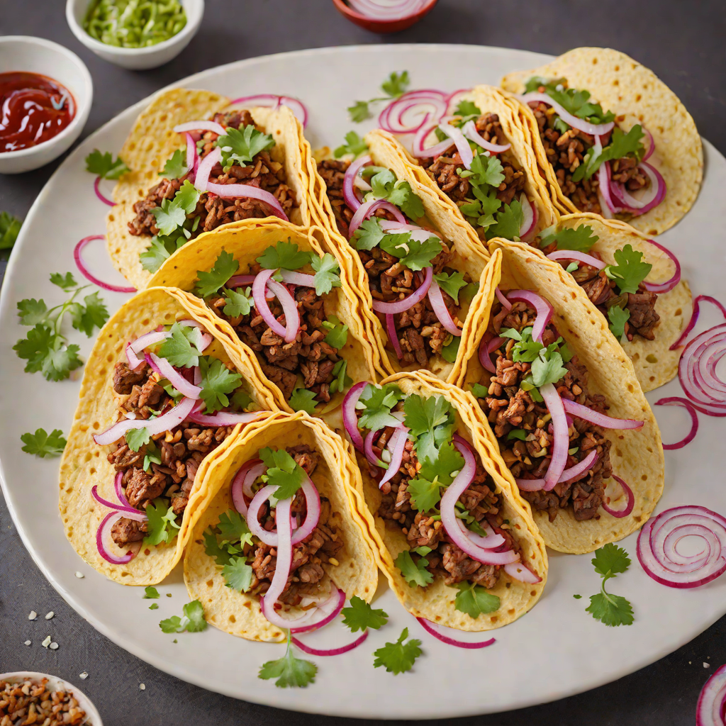 Street-Style Tacos with Spiced Beef and Pickled Red Onion