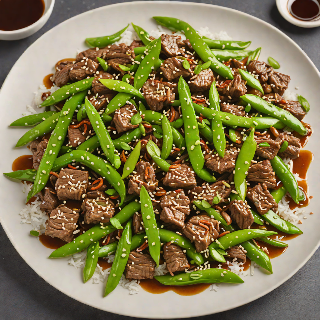 Stir-Fried Cantonese Beef with Oyster Sauce and Snow Peas