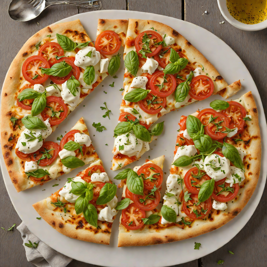 Baked Italian-Style Tomato and Mozzarella Flatbread