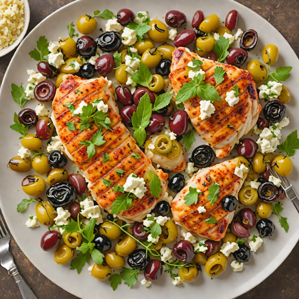 Sheet Pan Mediterranean-Fusion Chicken with Olives and Feta