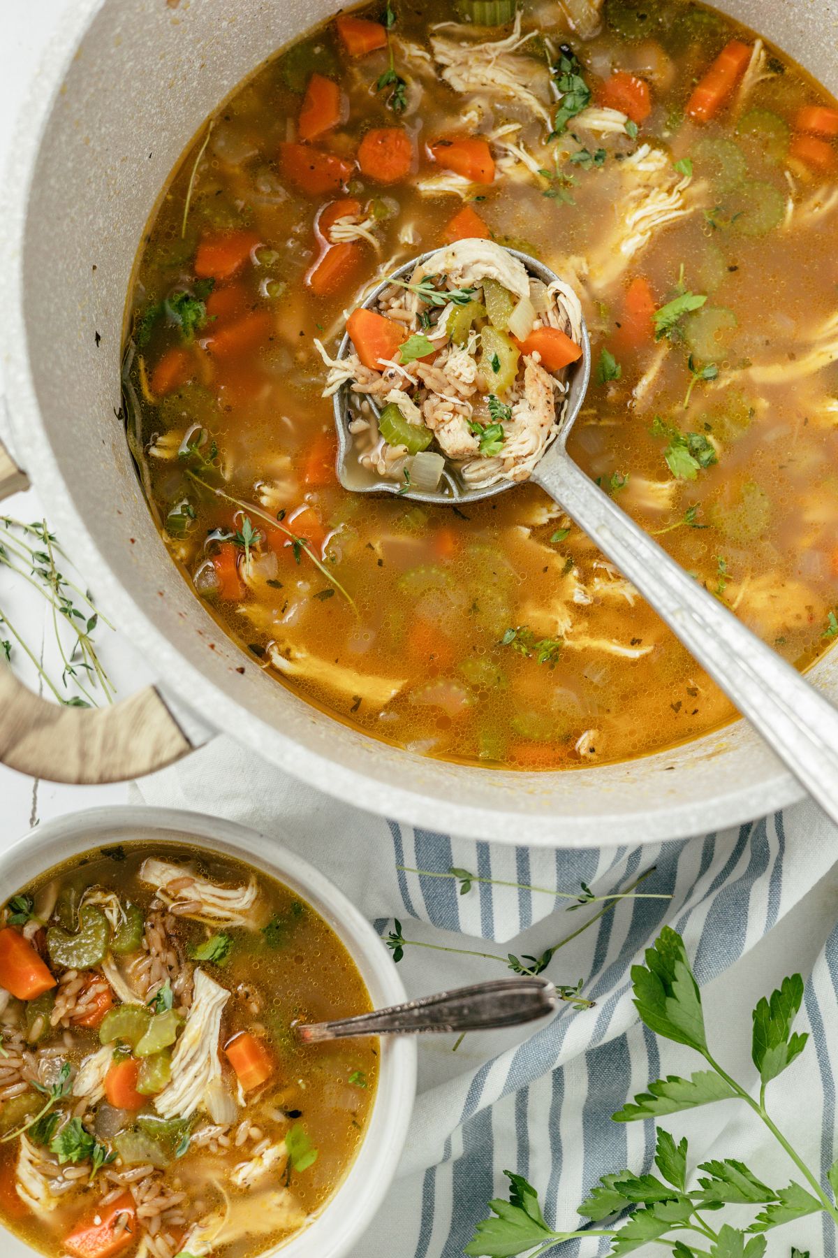 Fermented Veggies & Bone Broth Soup for Digestive Relief