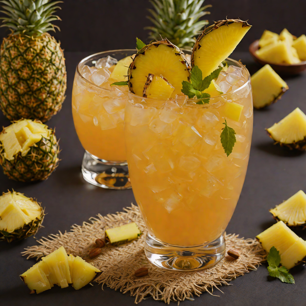 Tiki-Inspired Rum Punch with Pineapple and Spiced Syrup
