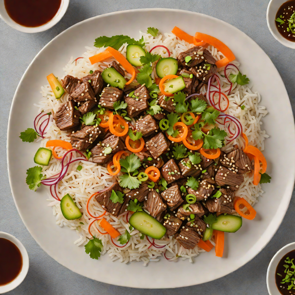Slow Cooker Korean-Style Beef Bulgogi with Pickled Vegetables