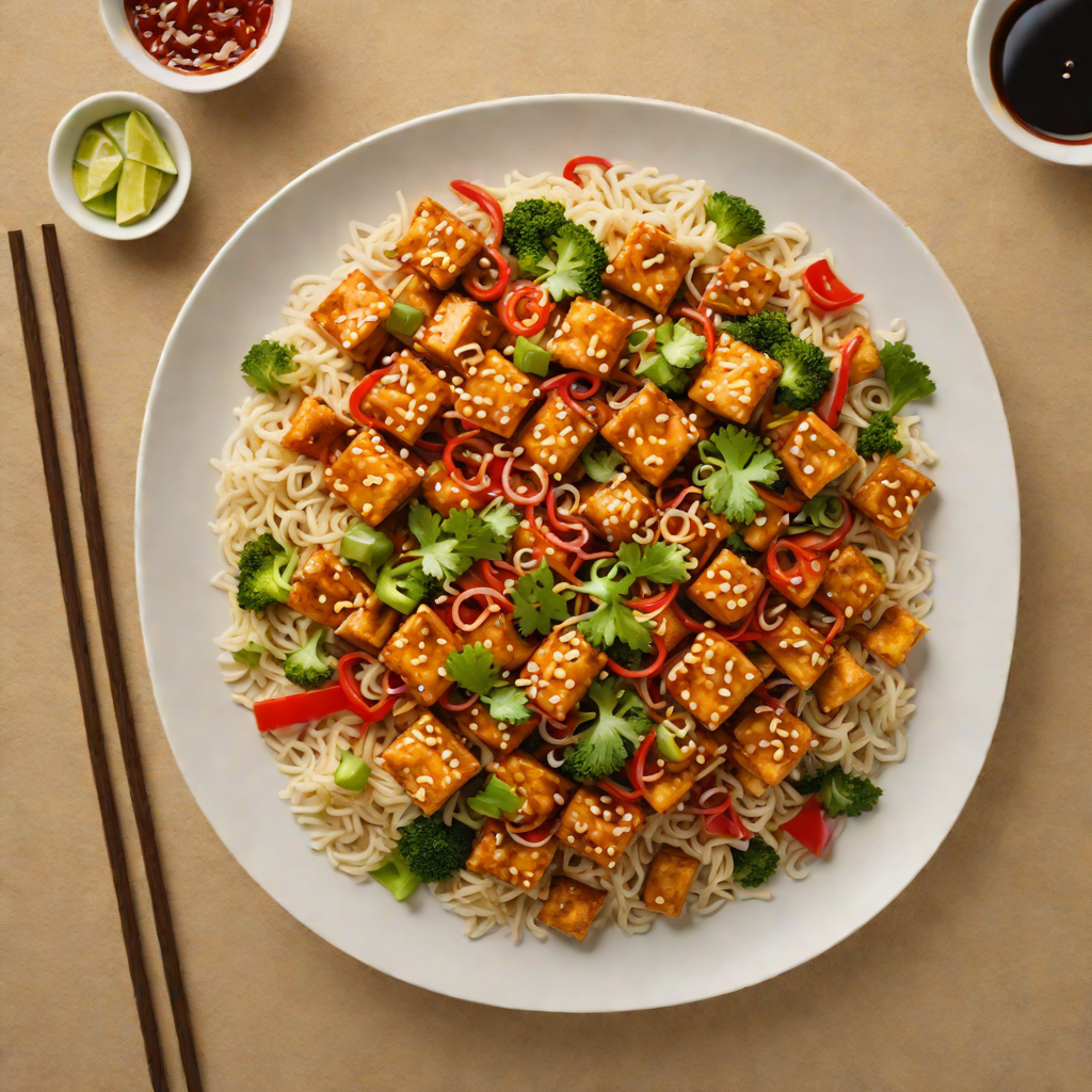 Spicy Korean Tofu Stir Fry