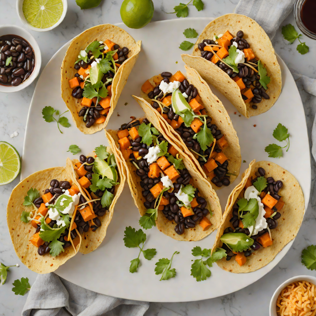 Four-Ingredient Sweet Potato and Black Bean Tacos