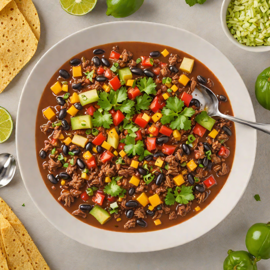 Stovetop Tex-Mex Beef and Black Bean Chili