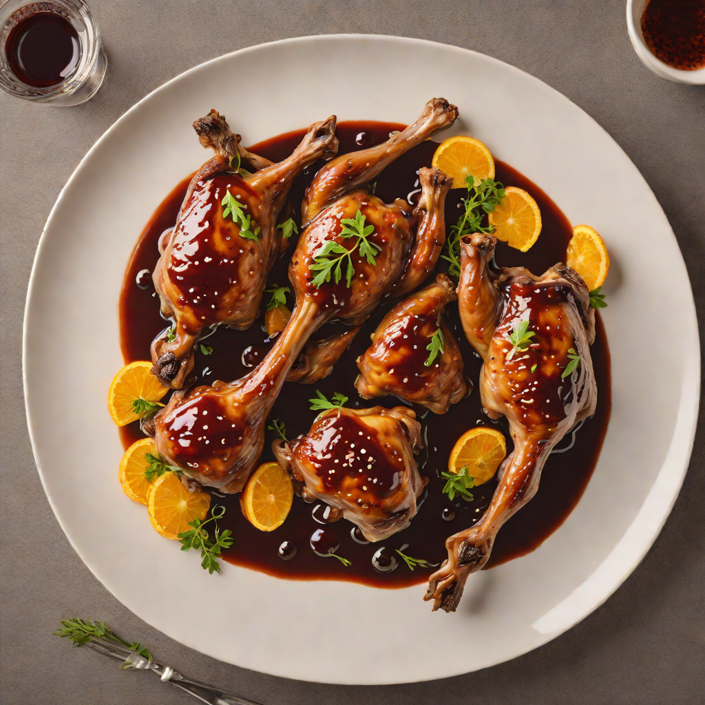 Orange-Braised Duck Legs with Red Wine Reduction