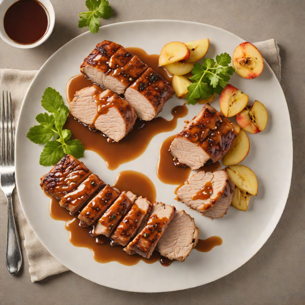 Maple-Glazed Pork Tenderloin with Apple Cider Reduction