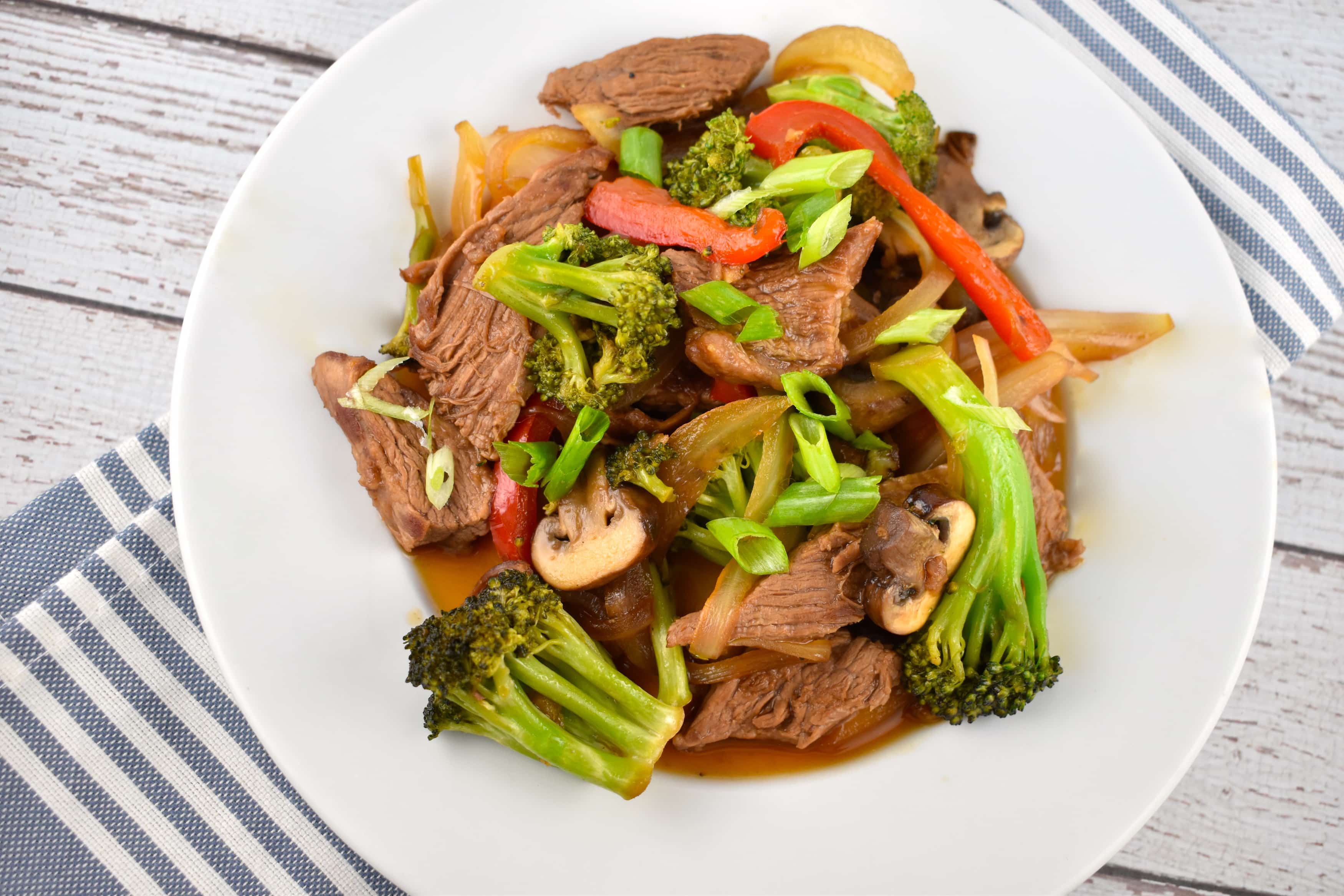 Beef and Vegetable Stir-Fry with Ginger-Garlic
