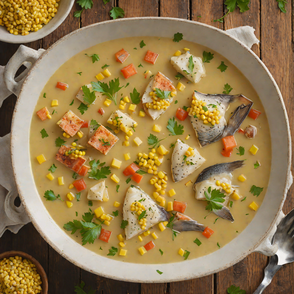 Bluegill Fish Chowder with Sweet Corn and Potatoes
