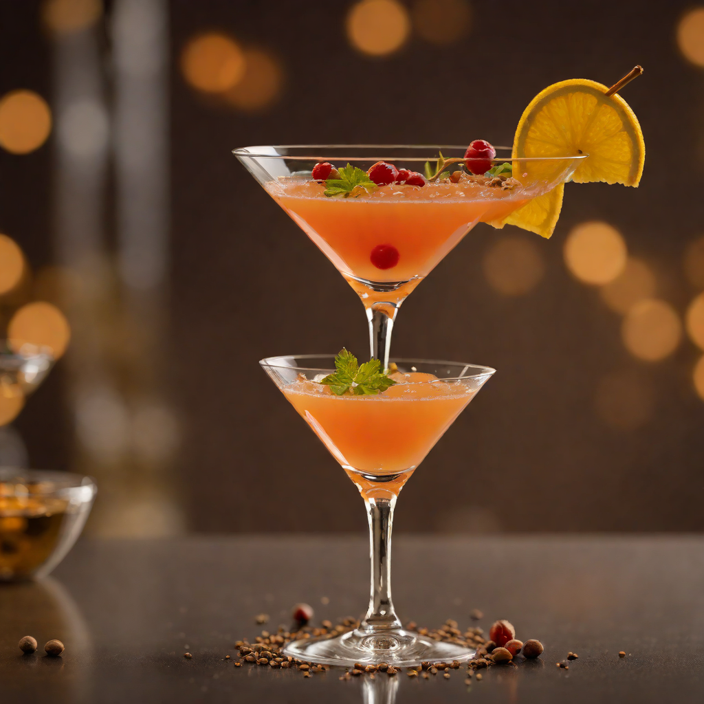 Spiced Mediterranean Sunset Martini