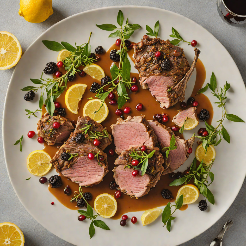 Slow-Roasted Lamb with Lemon Myrtle and Pepperberry