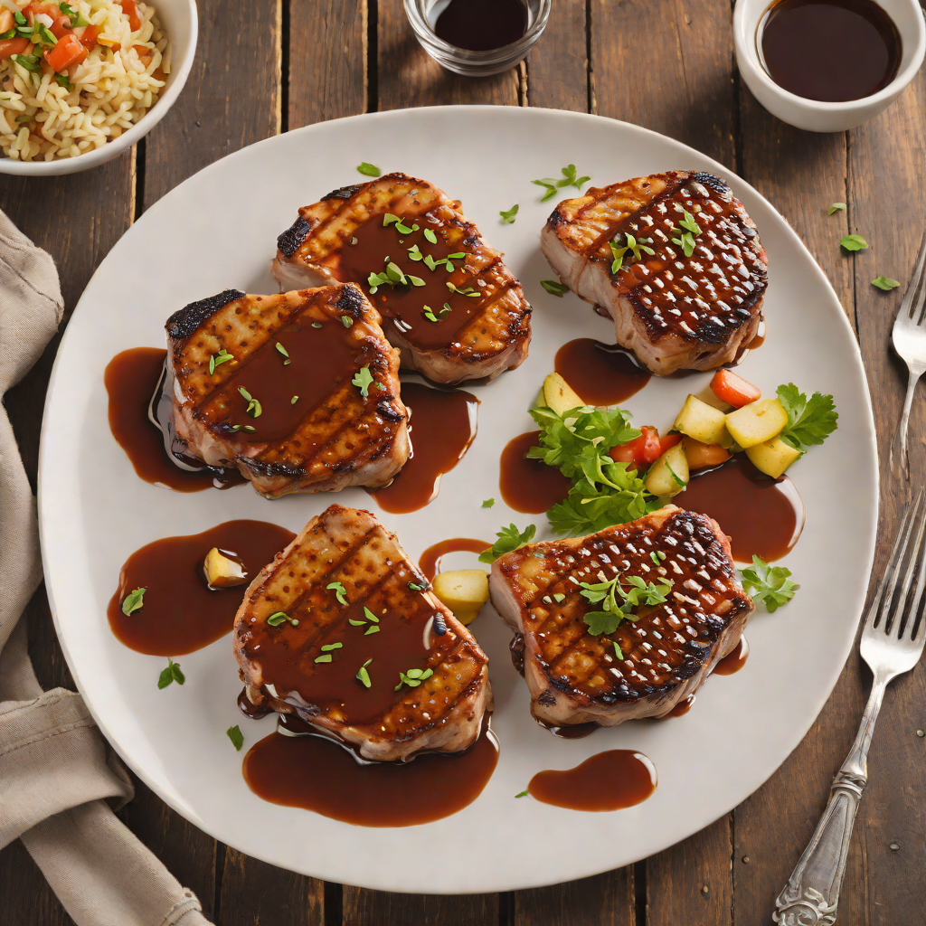 Pan-Seared Pork Chops with Texas-Style BBQ Glaze