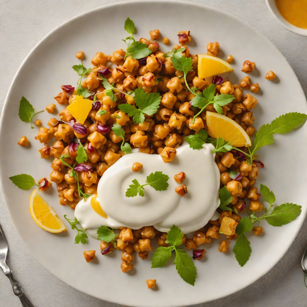 Mediterranean-Fusion Small Plates with Spiced Chickpeas and Citrus Yogurt