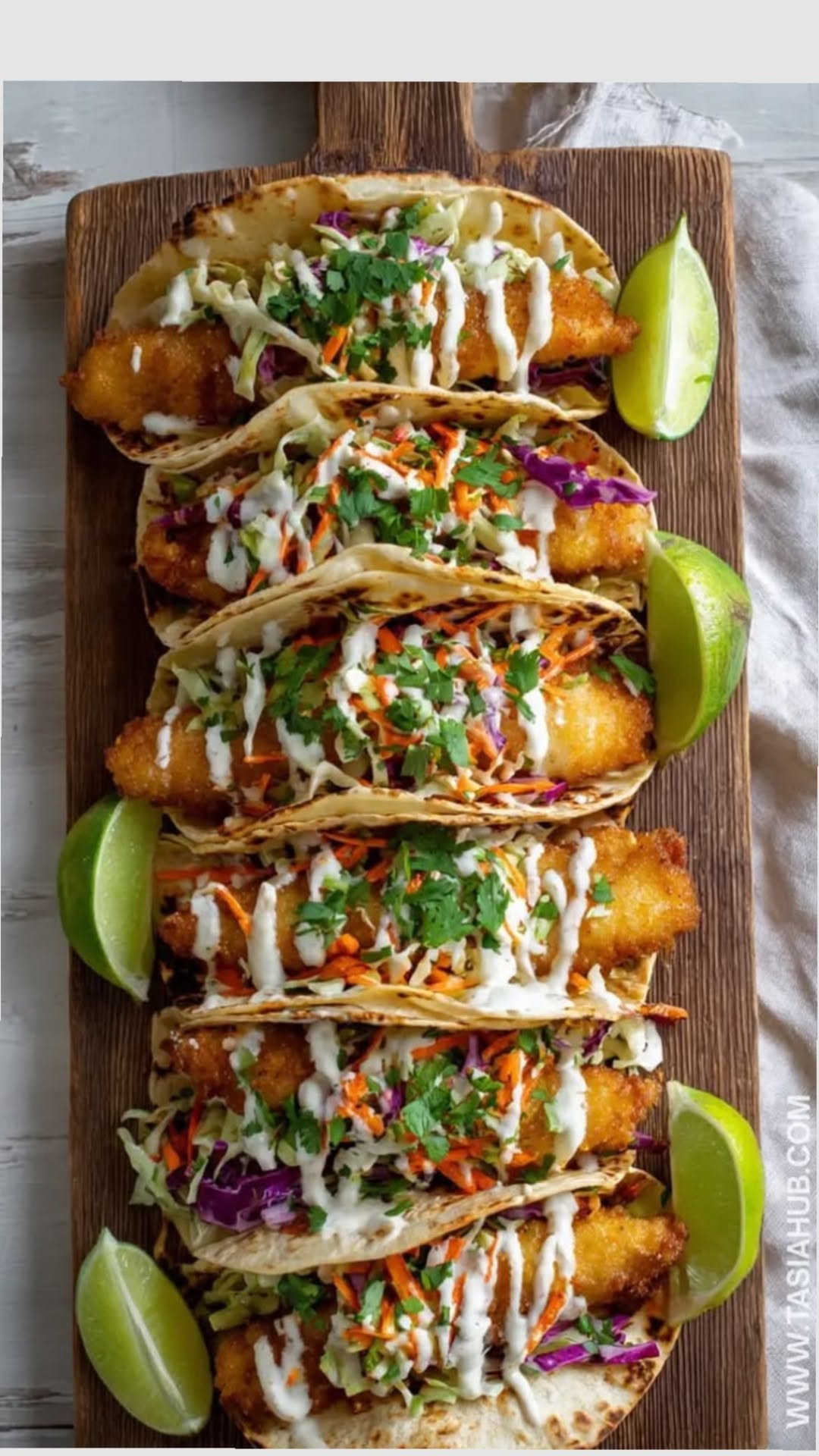 Baked Mexican-Style Fish Tacos with Avocado Crema