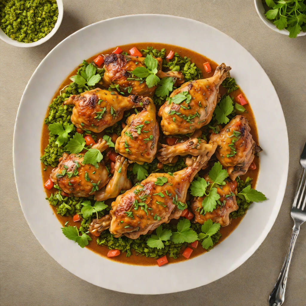 Trinidadian Stewed Chicken with Caribbean Green Seasoning