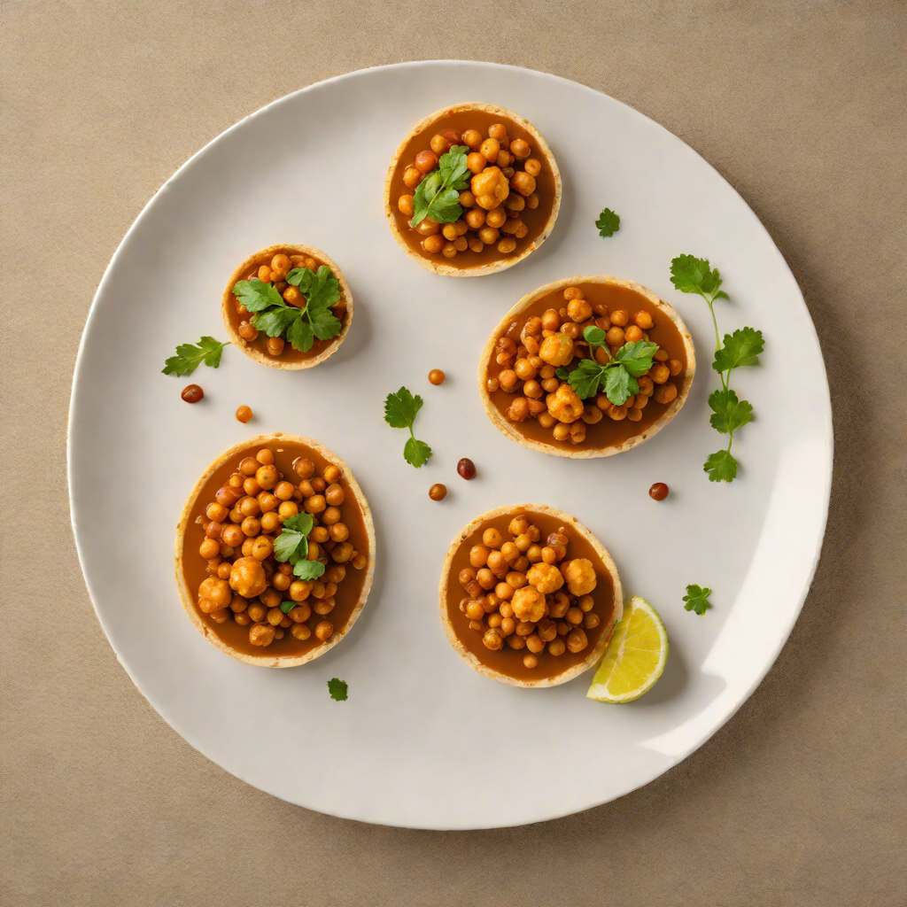 Doubles with Curried Chickpeas and Tamarind Chutney
