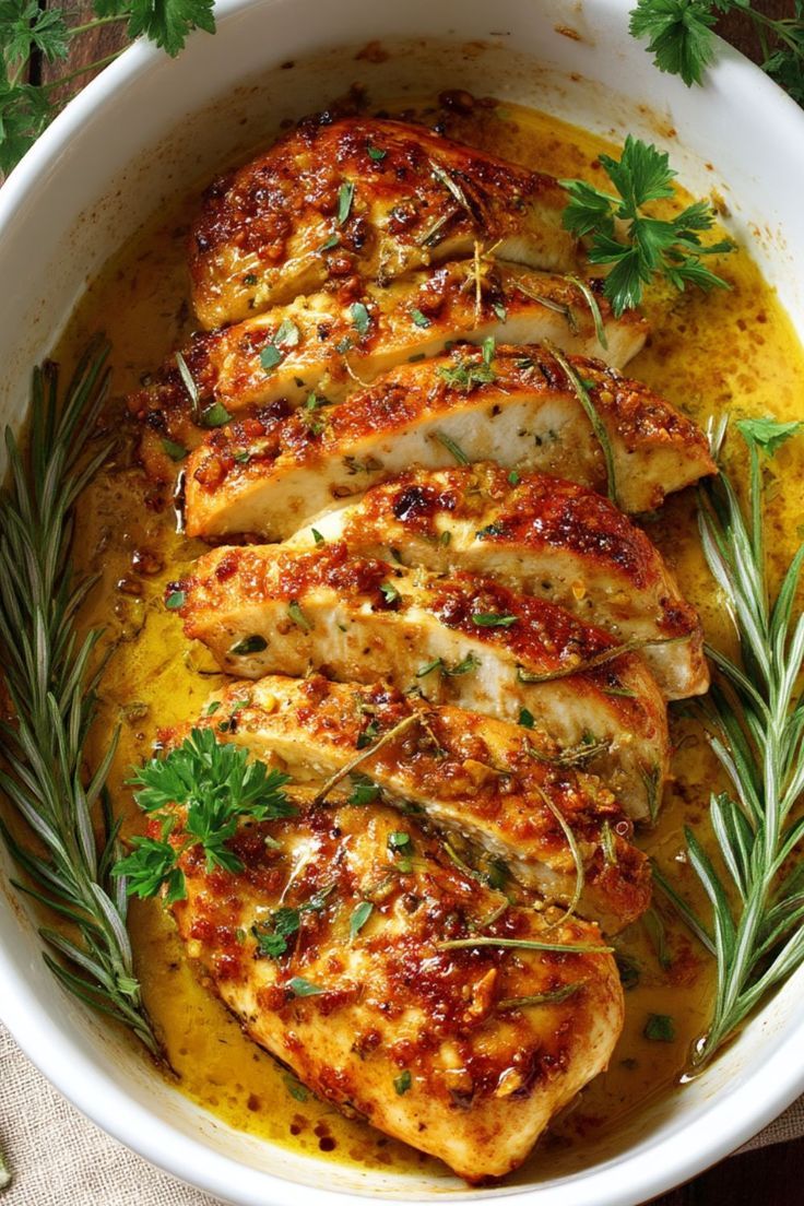 Pan-Seared Chicken with Honey-Mustard Glaze and Sautéed Baby Spinach