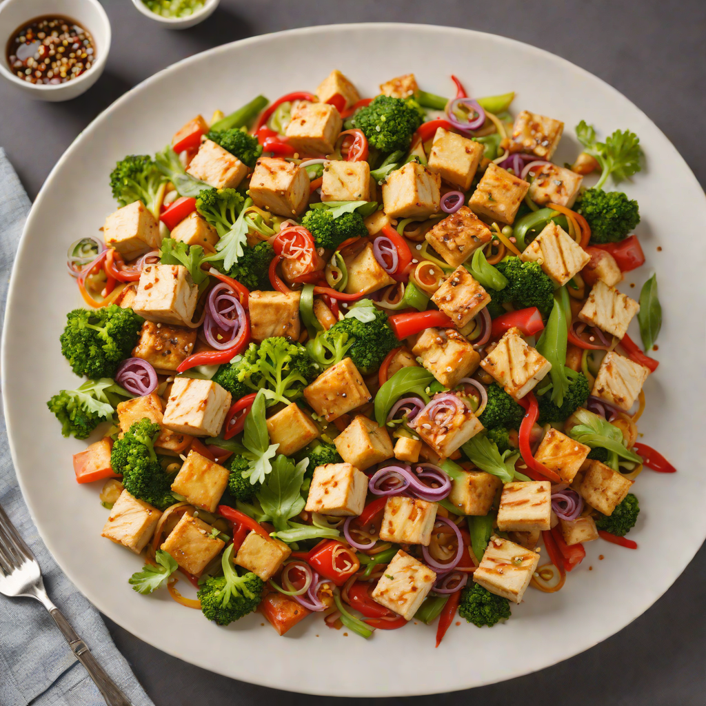 Four-Spice Vegetable Stir Fry with Tofu