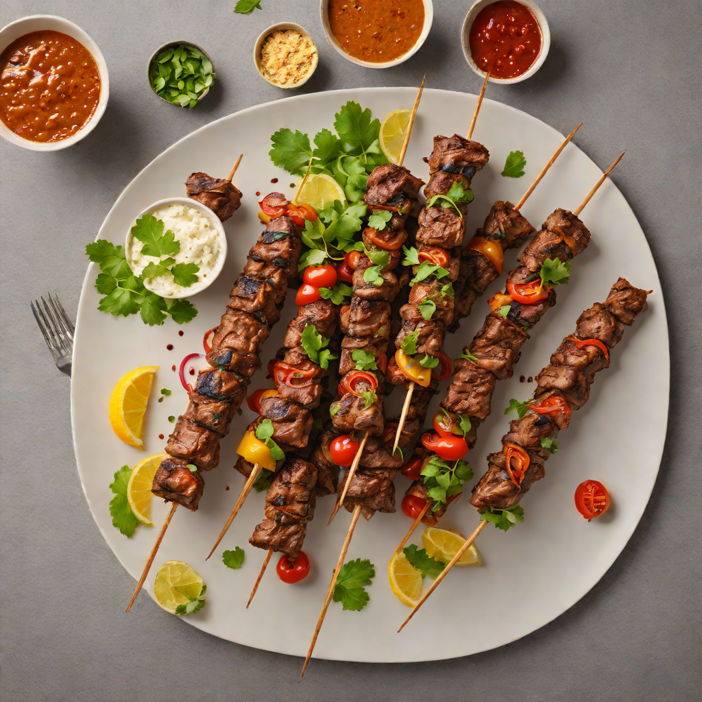 Grilled Lamb Sheekh Kebabs with Northern Indian Spices