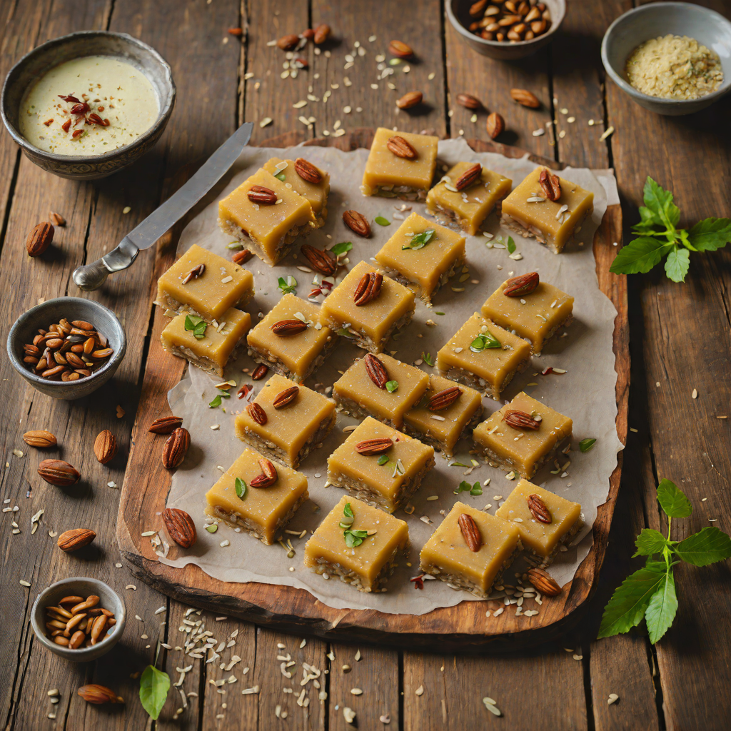 Date and Nut Barfi with Cardamom Essence
