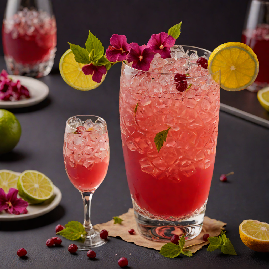 Ginger-Hibiscus Fizz