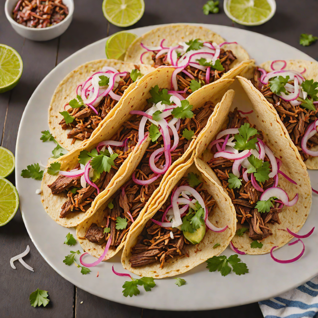 Texan-Style Smoked Brisket Tacos with Pickled Onions
