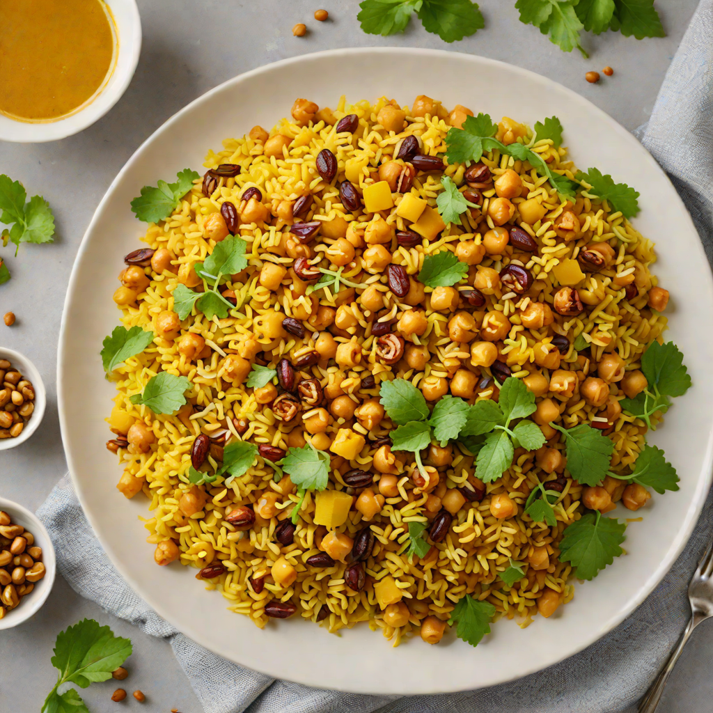 Steamed Ginger-Turmeric Quinoa with Roasted Chickpeas