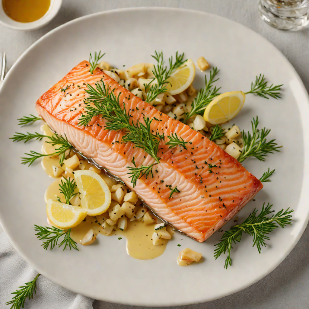Pan-Roasted Salmon with Garlic and Herb Butter