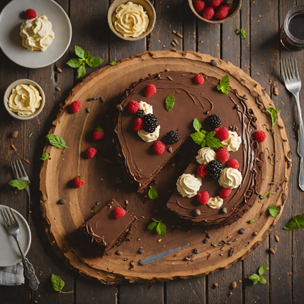 No-Bake Chocolate Espresso Torte with Whipped Mascarpone