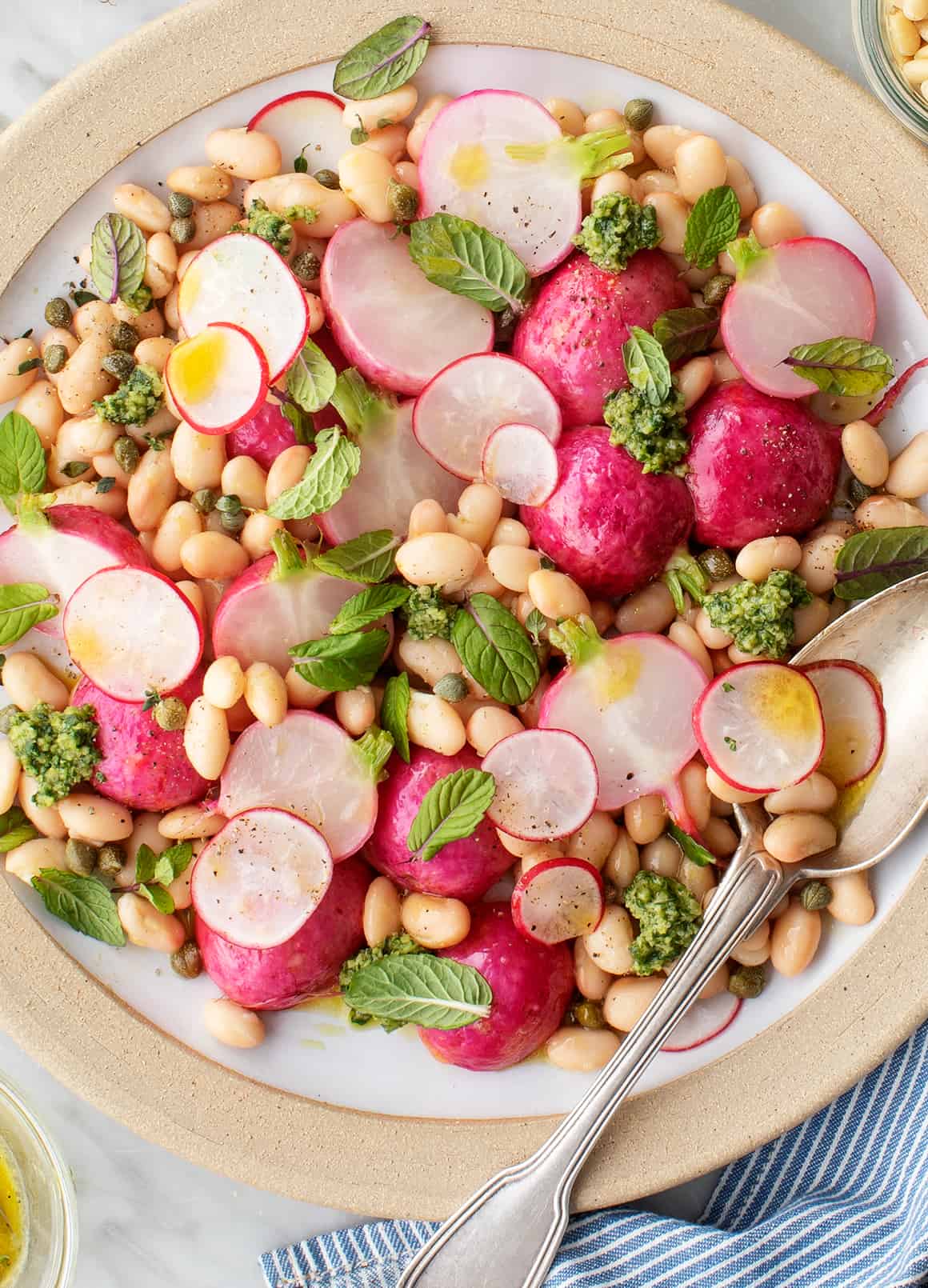 Chicory & Radish Spring Salad with Lemon-Herb Dressing