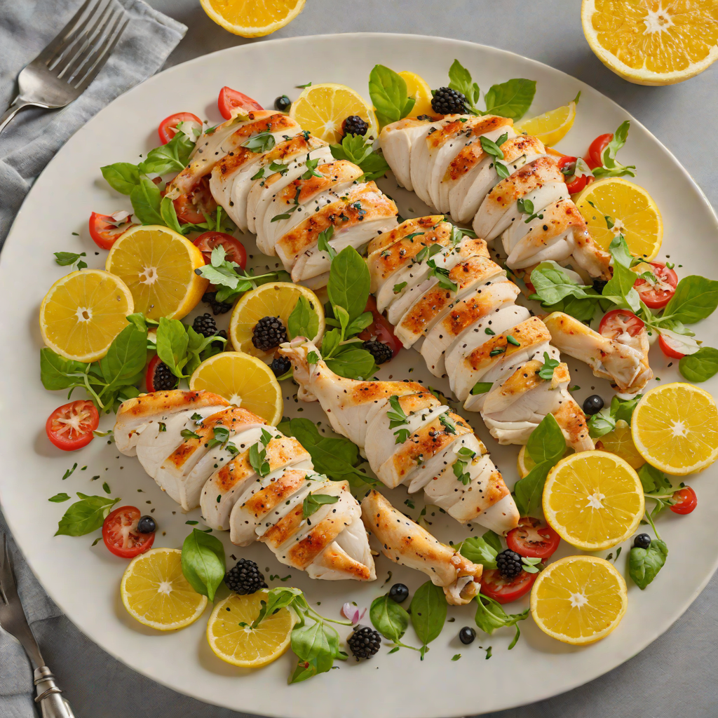 Pan-Seared Chicken with Tangy Citrus-Poppy Seed Dressing