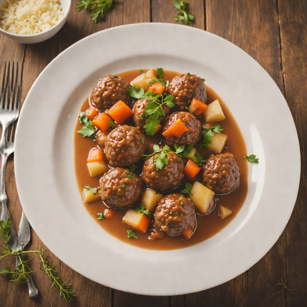 Nordic-Inspired Reindeer Meatball Stew