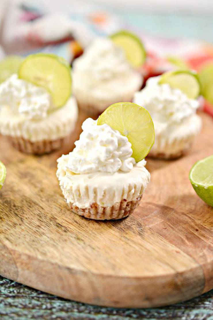 Baked Keto Lime Fluff Cheesecake Cups