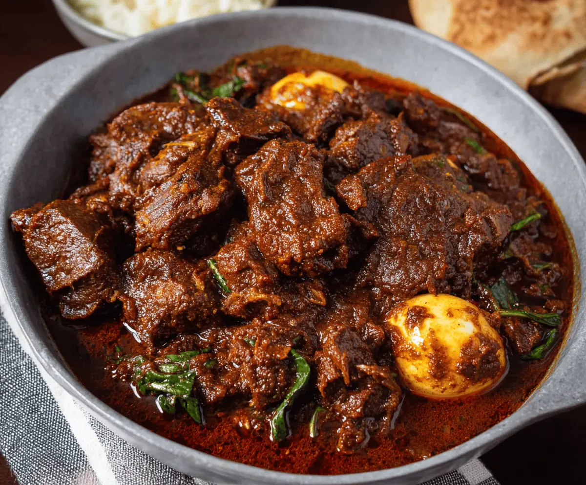 Slow-Simmered Ethiopian Beef Stew with Niter Kibbeh and Onions