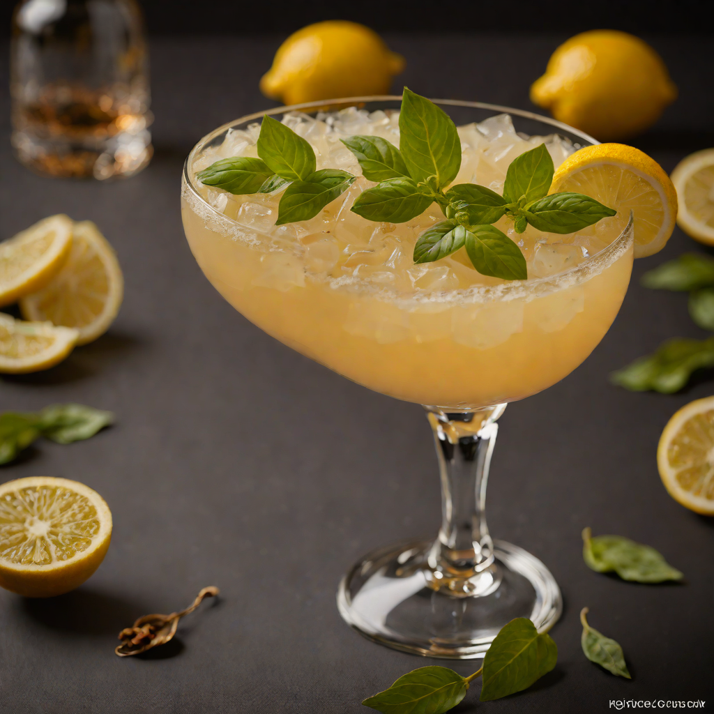 Basil Mekhong Lemon Whiskey Sour
