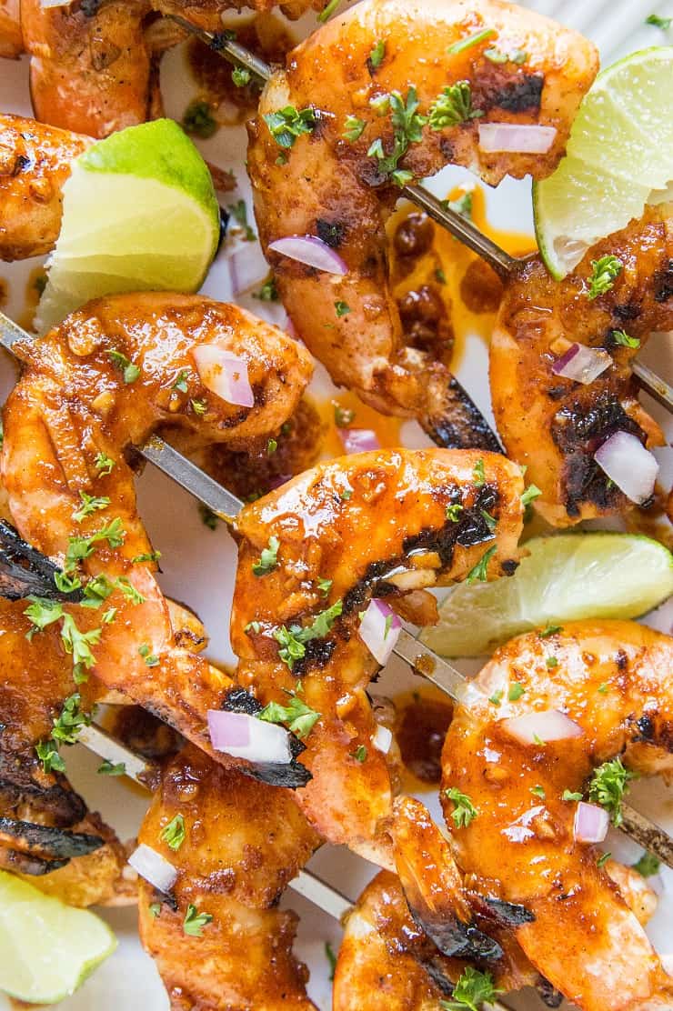Easy Weeknight BBQ Shrimp Skewers with Chili-Lime Glaze