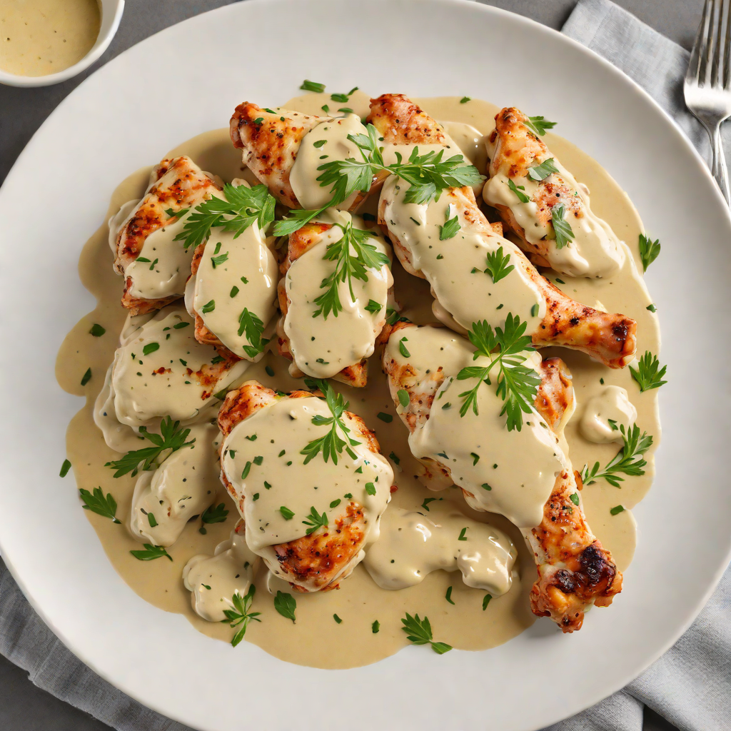 Sautéed Chicken with Creamy Tarragon Mustard Sauce