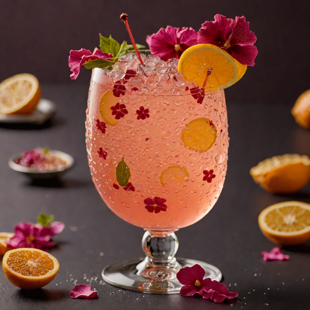 Shimmering Citrus Hibiscus Fizz