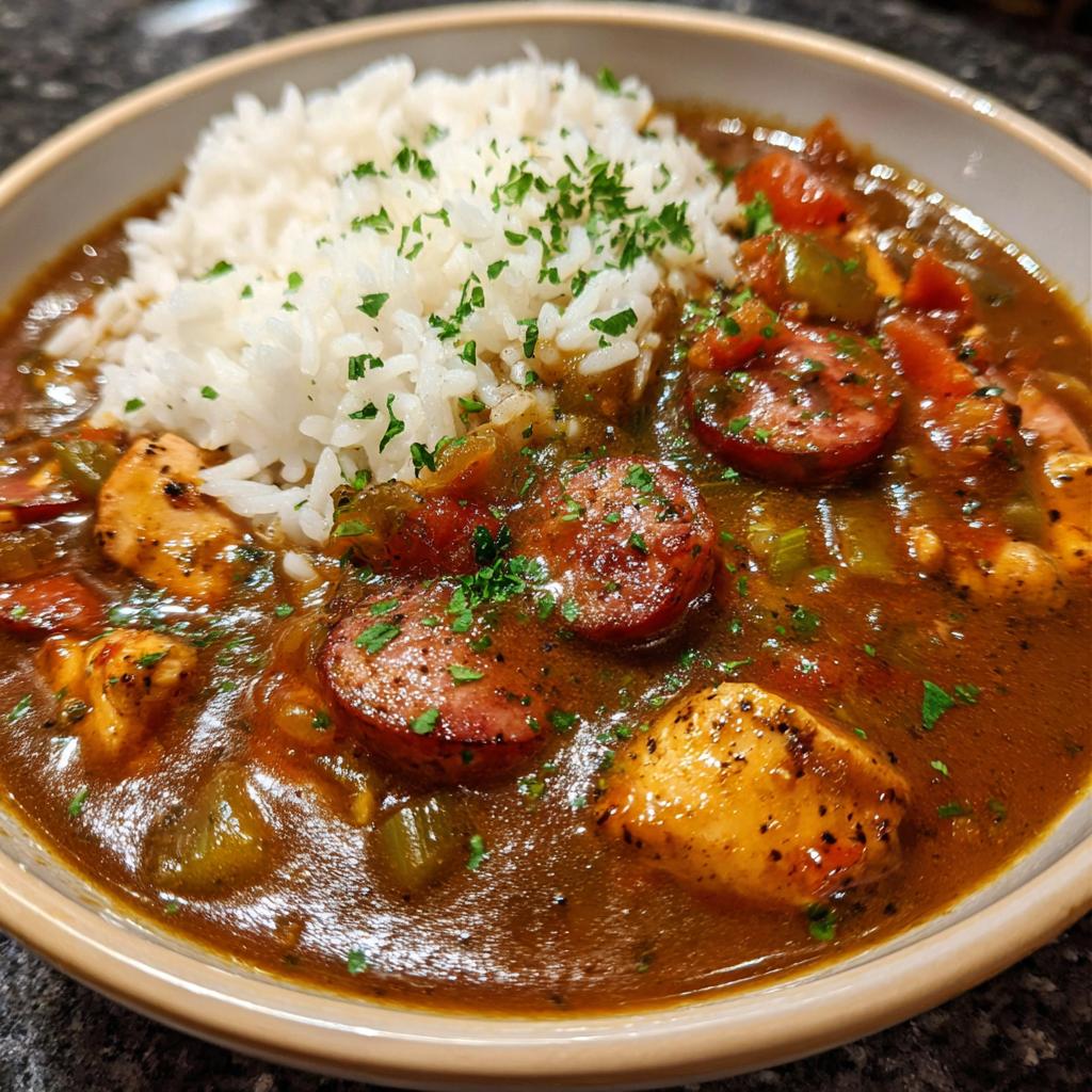 Maryland Chicken and Sausage Gumbo