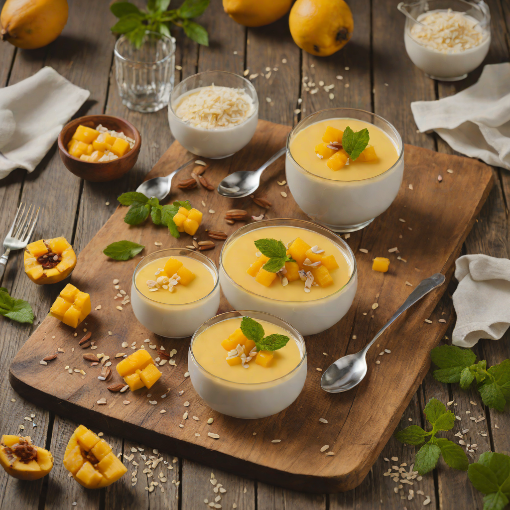 Tangy Mango Coconut Panna Cotta