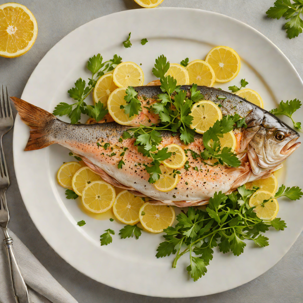 Pan-Seared Trout with Lemon and Fresh Parsley