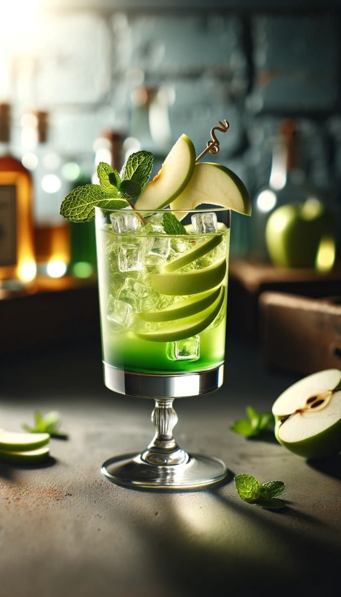 Mint-Infused Green Apple Popular Smash