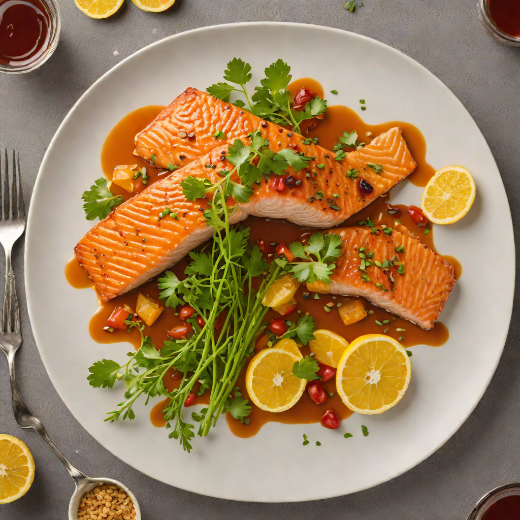 Pan-Seared Salmon with Citrus-Paprika Glaze