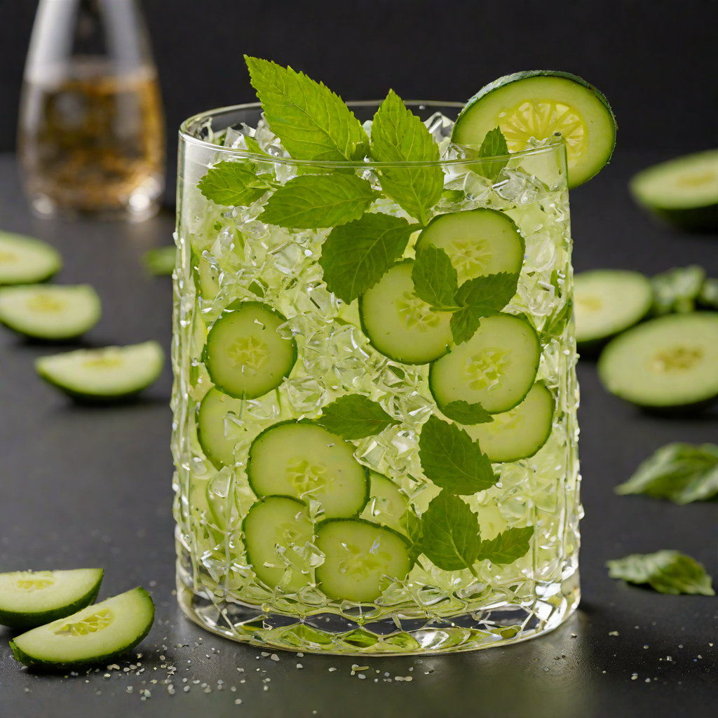 Basil-Infused Cucumber Cooler