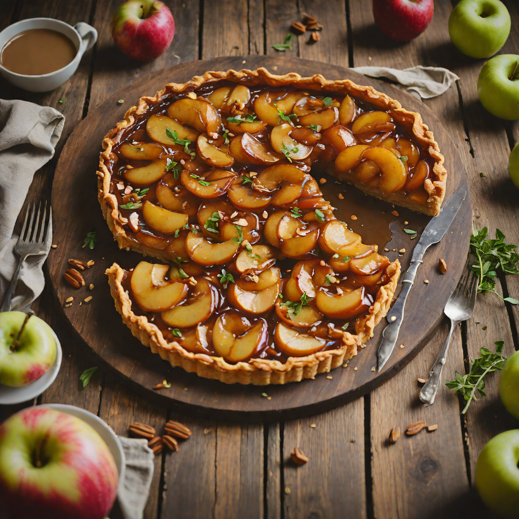 French-Style Apple Tarte Tatin with Caramel Glaze