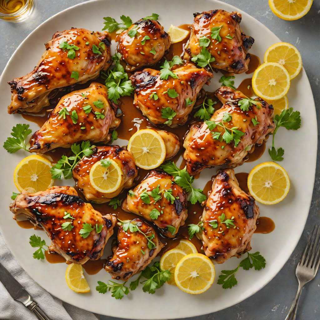 Sheet Pan Honey-Garlic Glazed Chicken Thighs